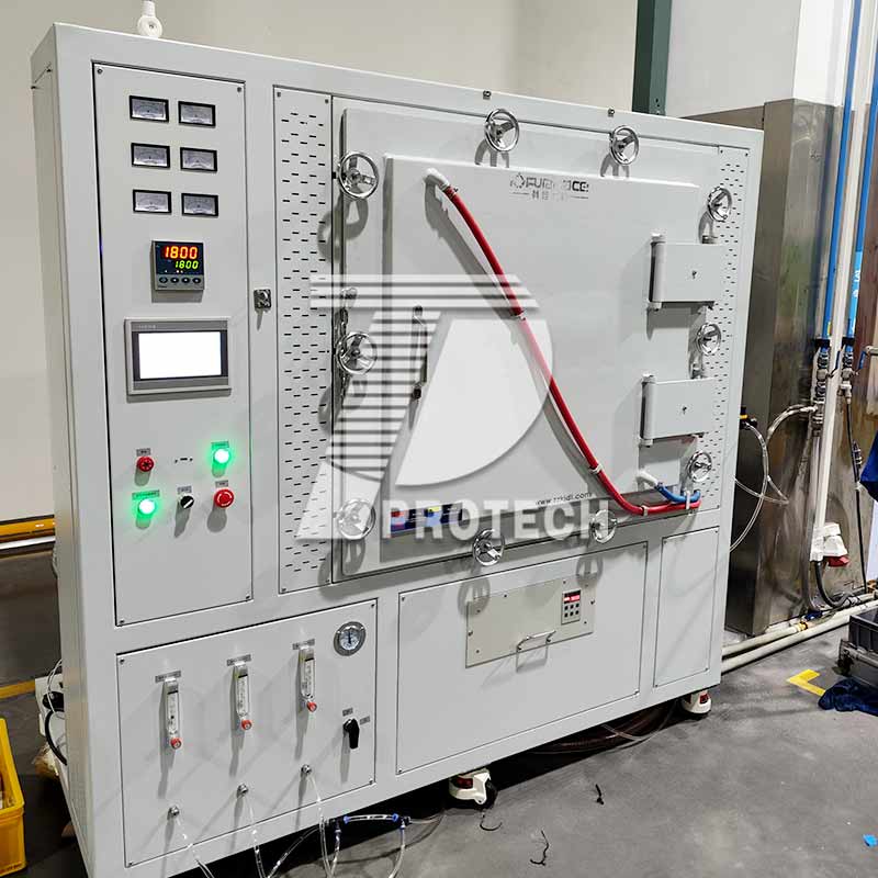 High-temperature atmosphere furnace for anode materials