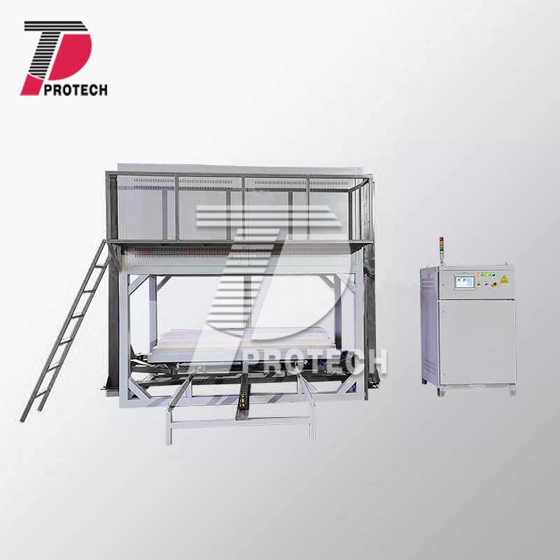 Large split hydraulic lifting atmosphere furnace