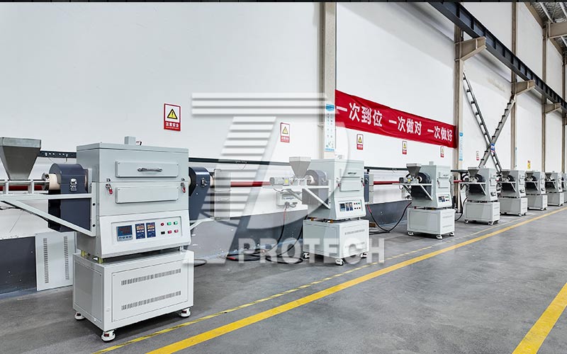 Rotary tilt tube furnace