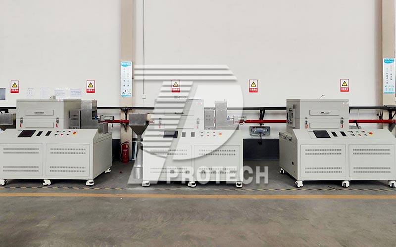 Rotary tilt tube furnace